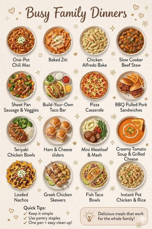 10 Easy Dinner Recipes for Busy Families
